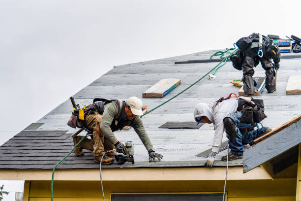 Professional Gutter Installation technician working in Mount Orab, OH